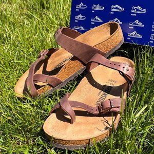 Like New Birkenstock Mayari Sandal Sz 37 (6.5 to 7.5) - Habana Oiled Leather